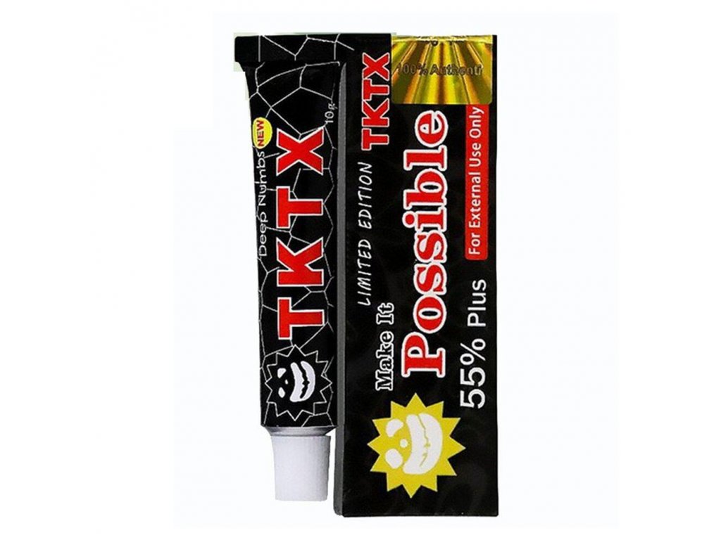 TKTX 55% nera molto forte Crema per Tatuaggio 10g