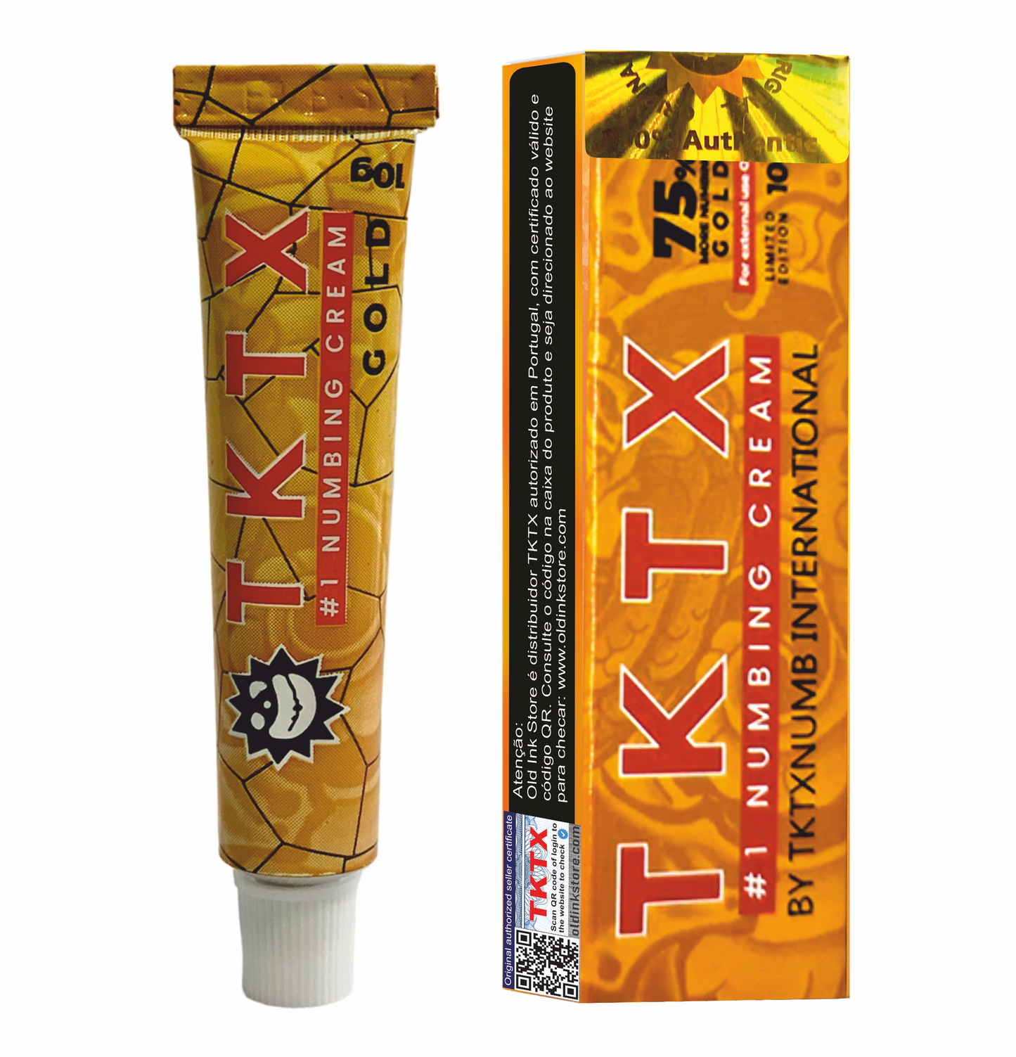 crema anestetizzante 75 % TKTX versione oro da 10g
