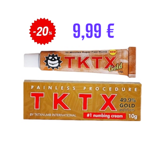 Crema per Tatuaggio TKTX 49,9% forte gold edizione limitata