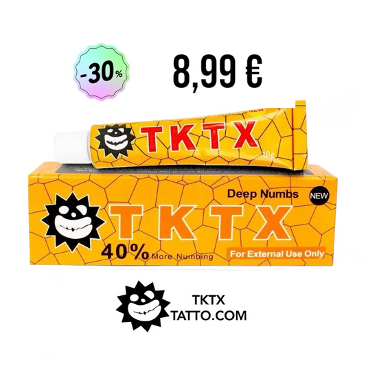 Crema Anestetica Tatuaggio GIALLA TKTX 40% EXTRA STRONG 10g