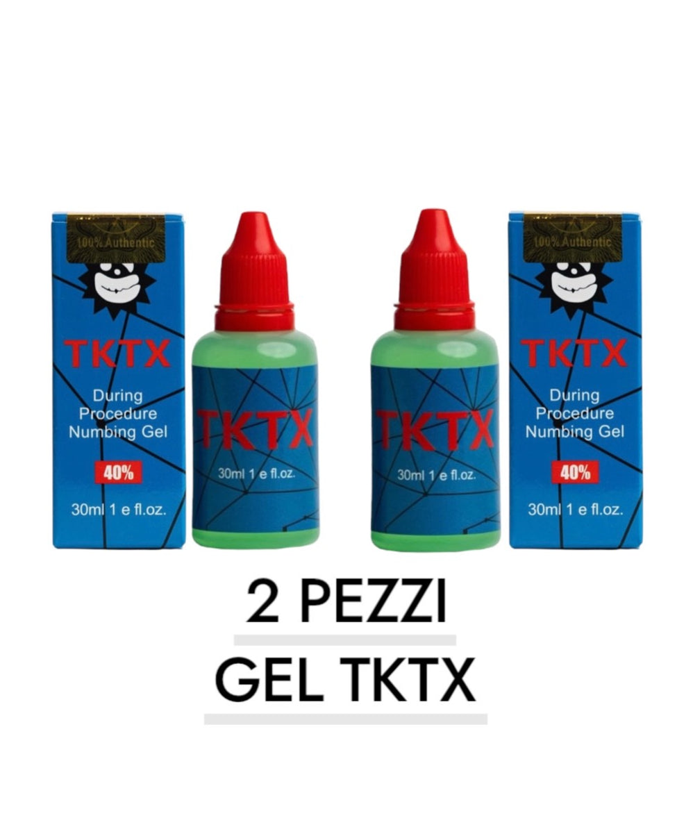 Gel anestetico da 30 ml TKTX durante la sessione del tatuaggio 2 pezzi