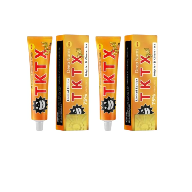 Crema Tatuaggio Forte TKTX 75% - Edizione Limitata Gold x2