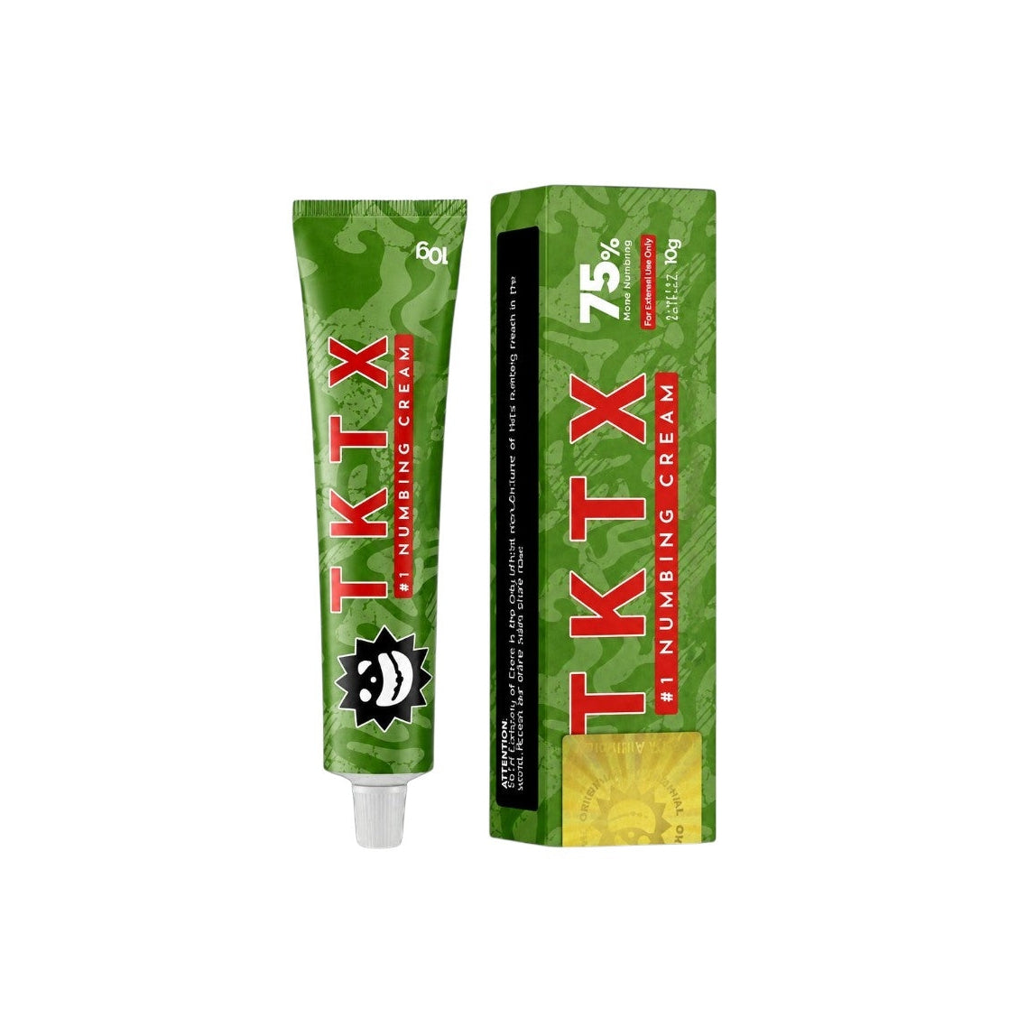 Crema anestetizzante per tatuaggi verde al 75% TKTX