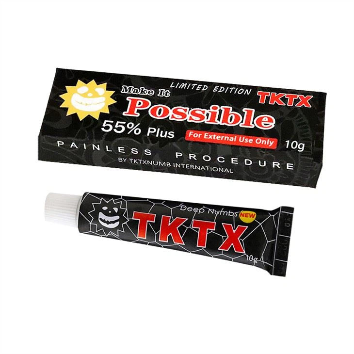 Crema Anestetica TKTX 55% NERA – Anestetizzante Tatuaggio 10g